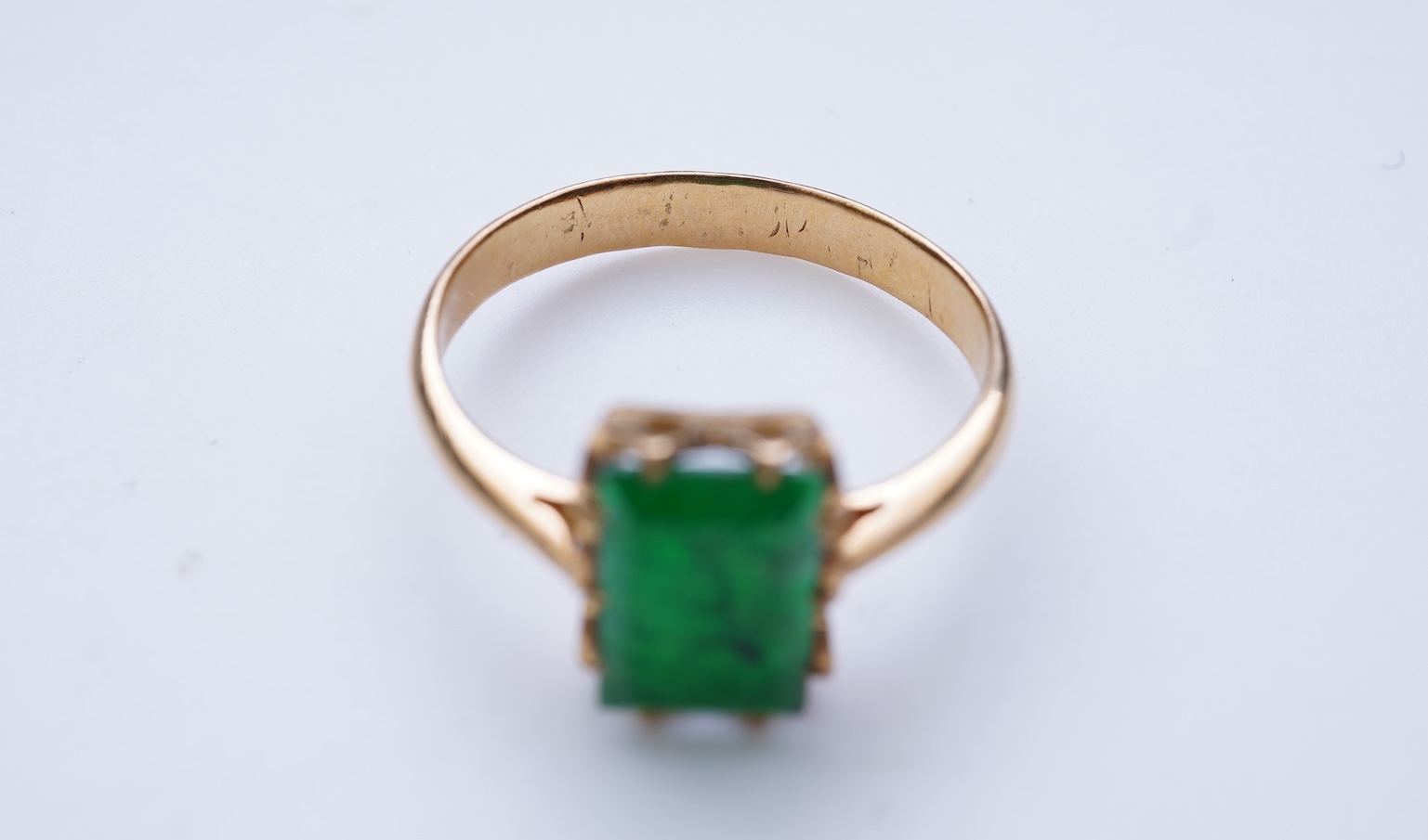 A jadeite ring